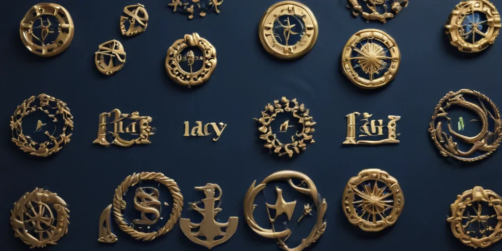 navy background