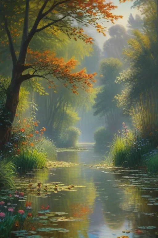 monet painting wallpaper