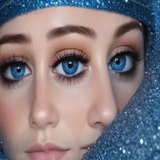 blue glitter background