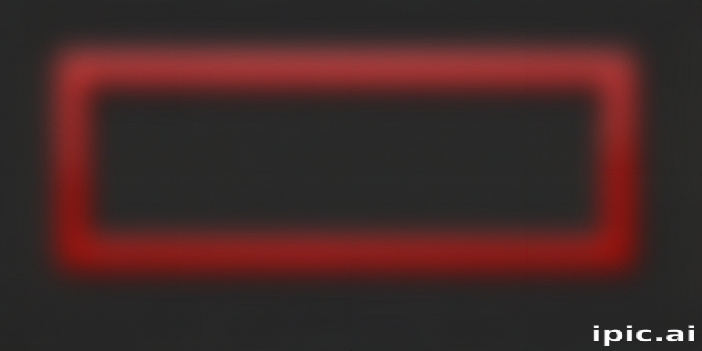 Abstract Red Rectangle on a Dark Background for Artistic Exploration