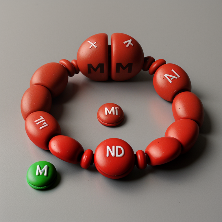 red m and m character