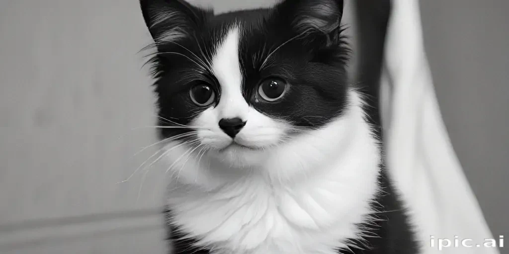 black and white cute