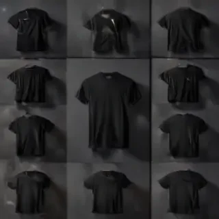 black tee shirt mockup