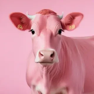 pink cow wallpaper