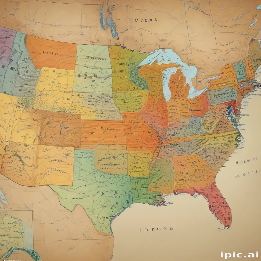 map of usa states