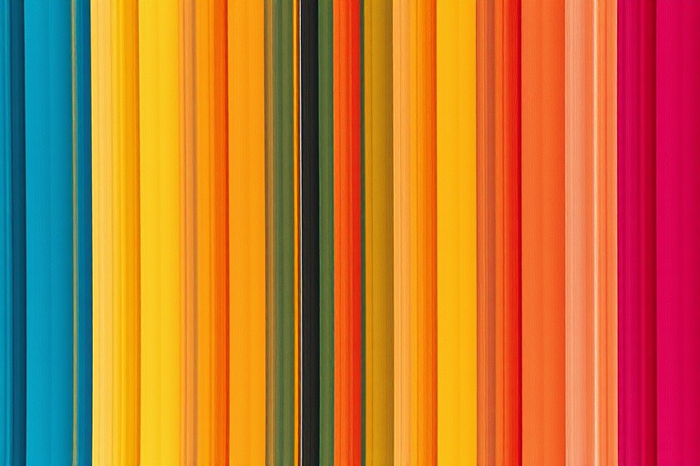 Generate a high-resolution abstract pattern featuring vertical stripes in vibrant colors, shot with a DSLR camera at f/8 aperture, ISO 200, 1/125 sec shutter speed, in natural light, with a depth of field focus to enhance clarity and color vibrancy.