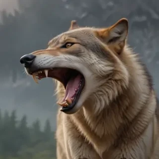 wolf howl png