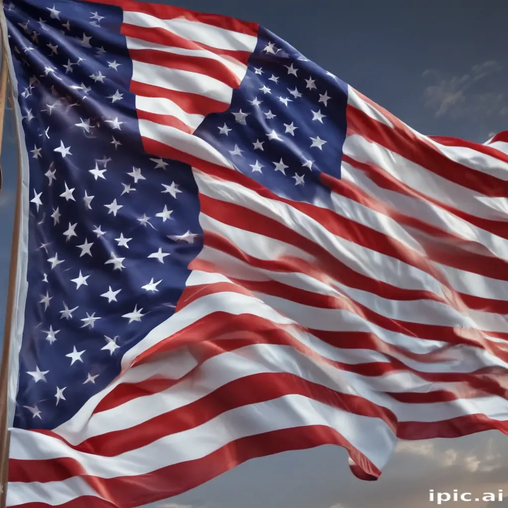 american flag waving png