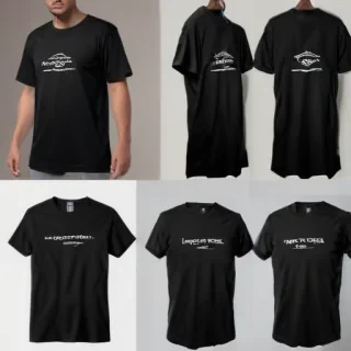 black tee shirt mockup