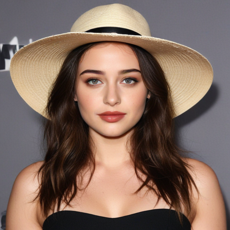 Katherine Langford beach hat
