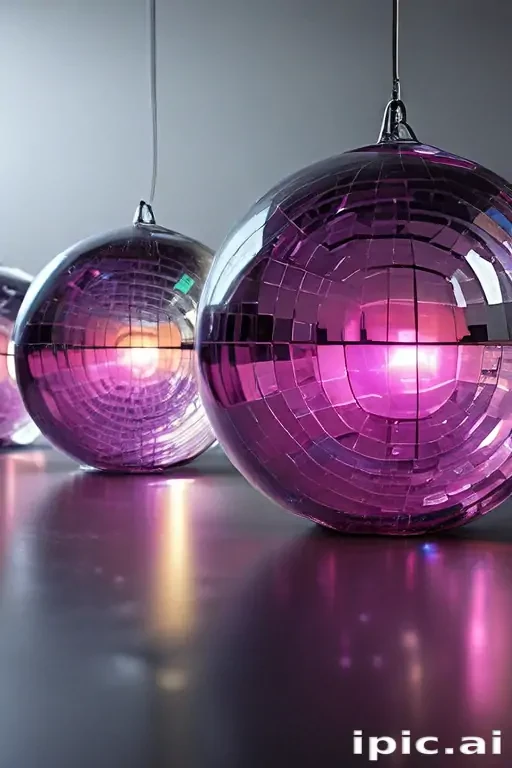 transparent disco balls