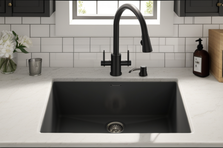 how do i clean a composite sink