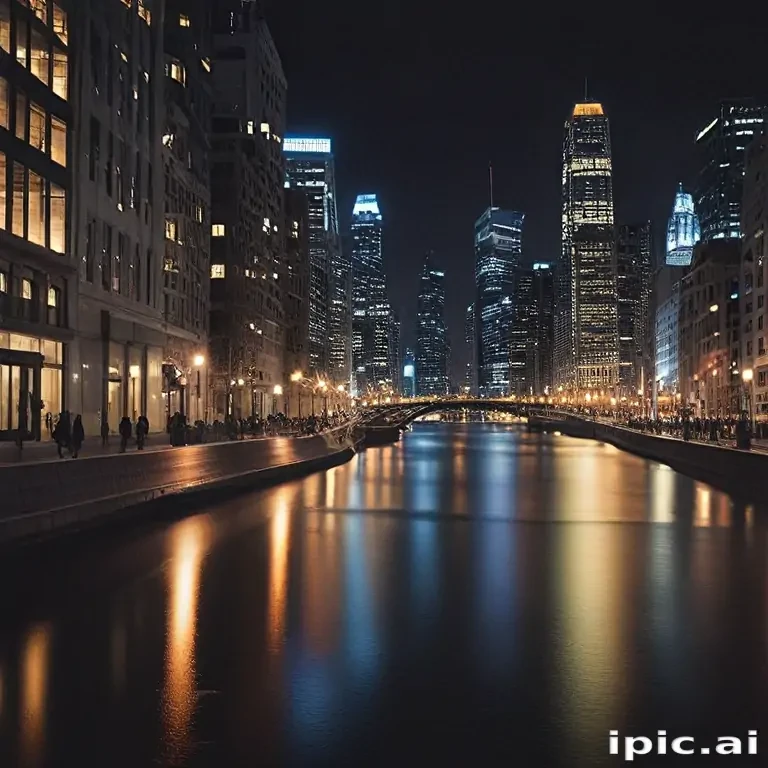 city lights background