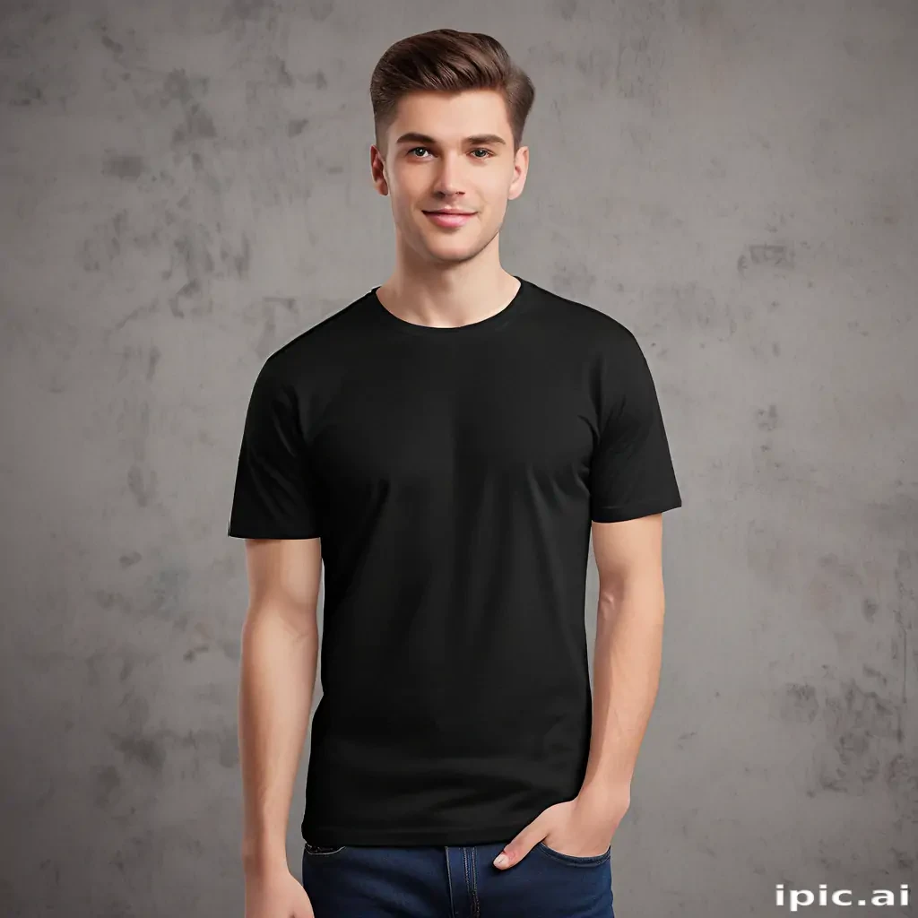black tee shirt mockup