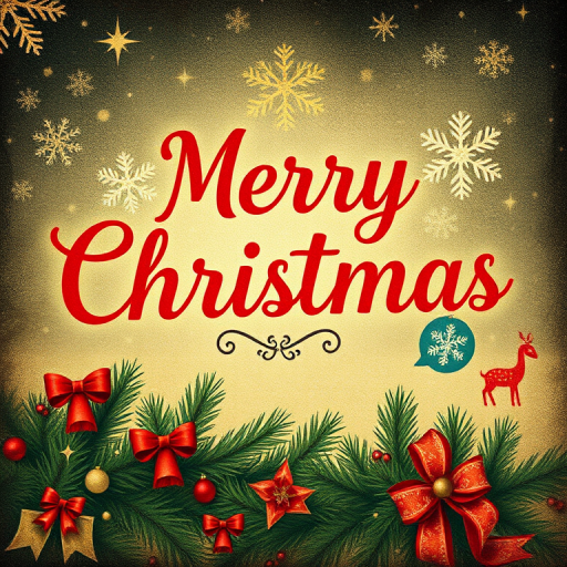 vintage merry christmas image