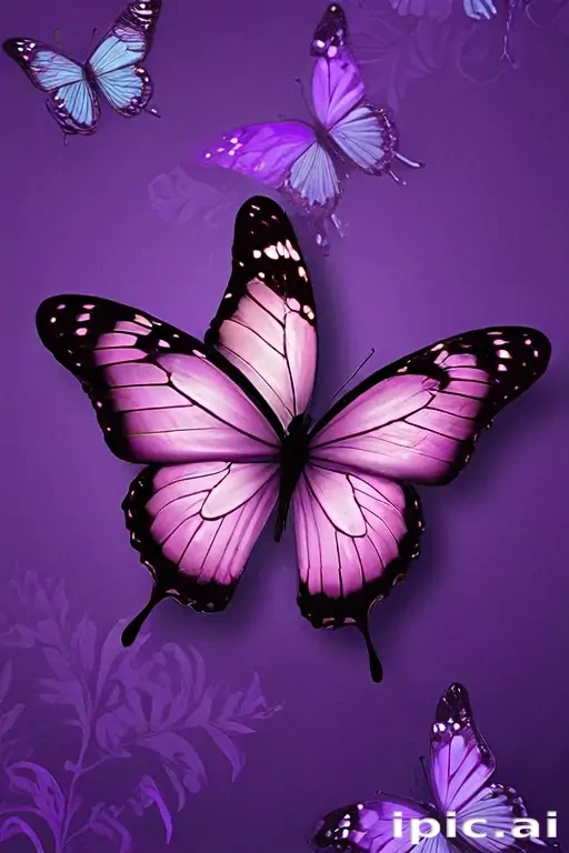 purple wallpapers butterfly