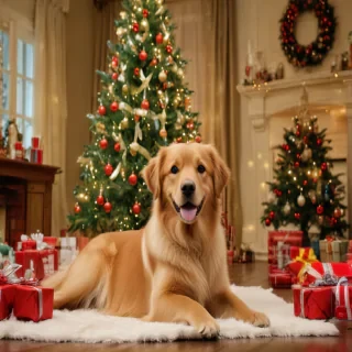 christmas wallpaper dogs