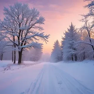 winter zoom background