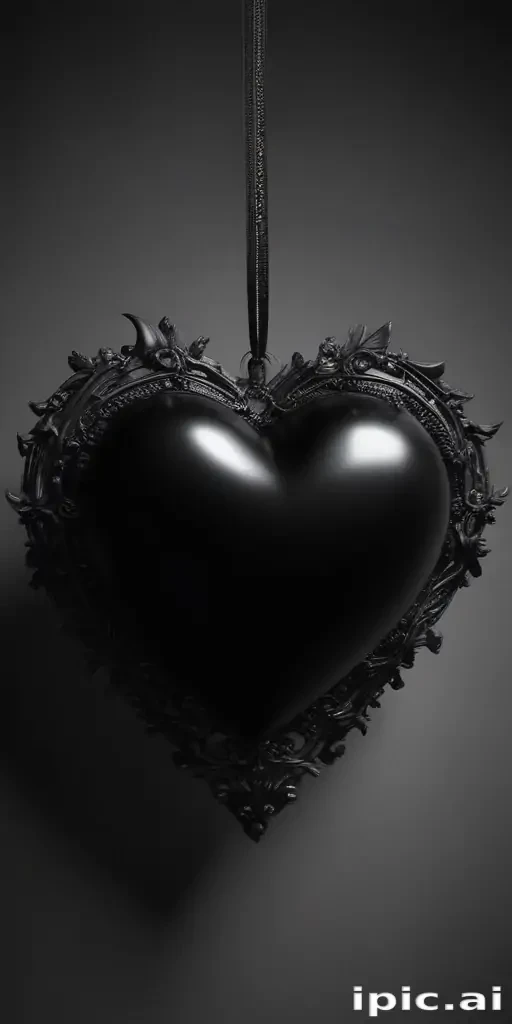 black heart aesthetic