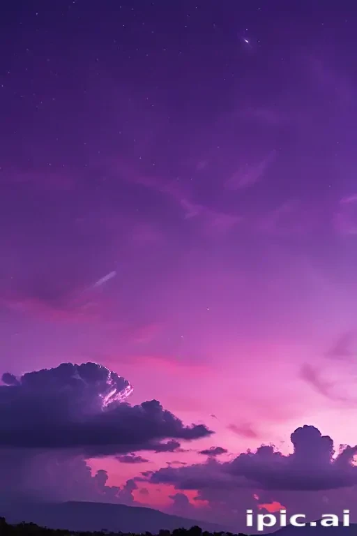 purple sky wallpaper