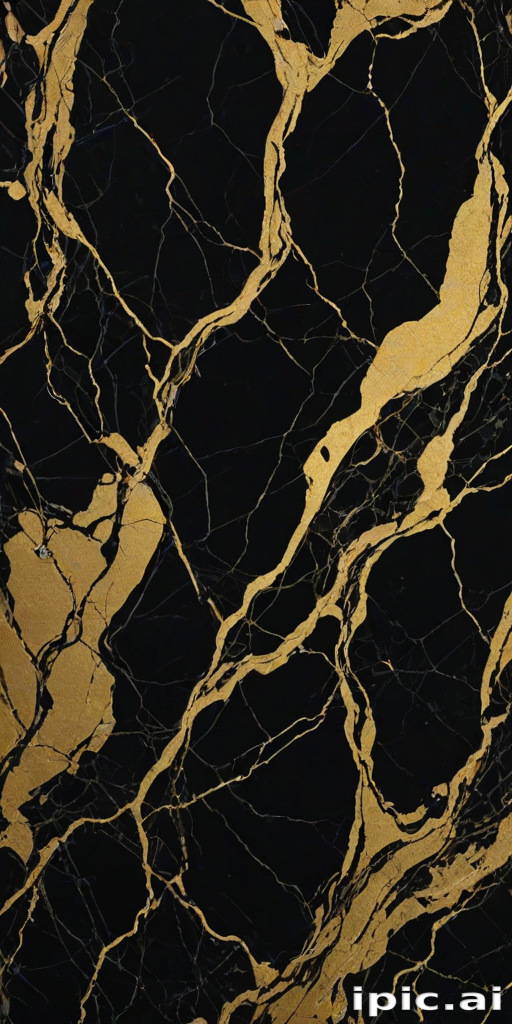 black and gold marble background