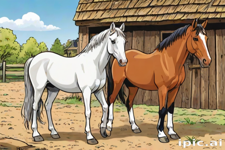 horses cartoon