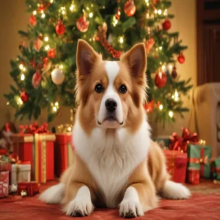 christmas dog backgrounds