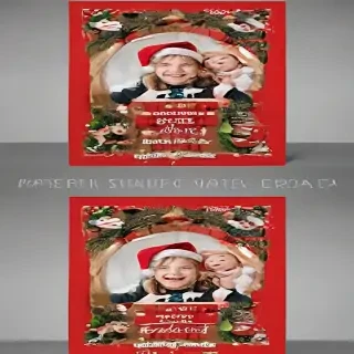 christmas card template psd