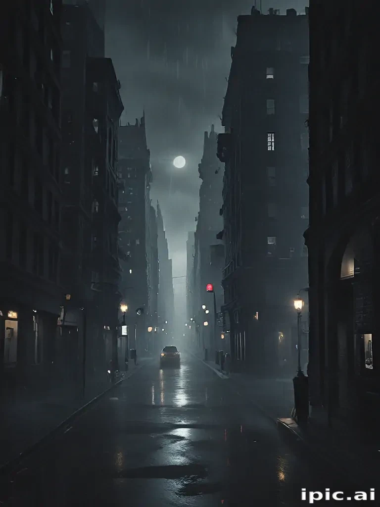 dark city background