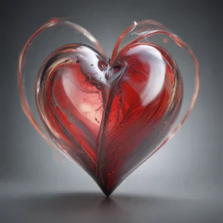 blurred heart