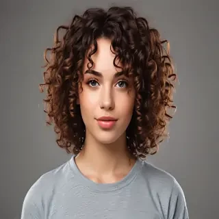 curly hair png