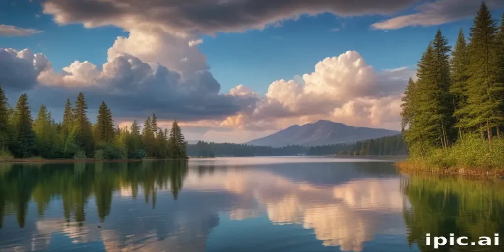 background lake