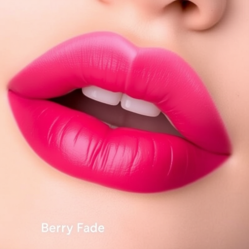 Gradient ombre lips transitioning from soft pink to deep berry, dubbed "Berry Fade," display a seamless color blend and hydrated appearance