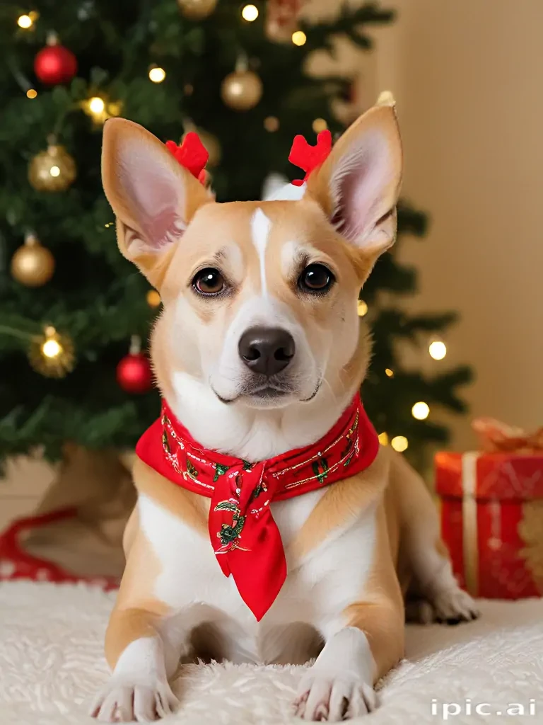 christmas dog photos