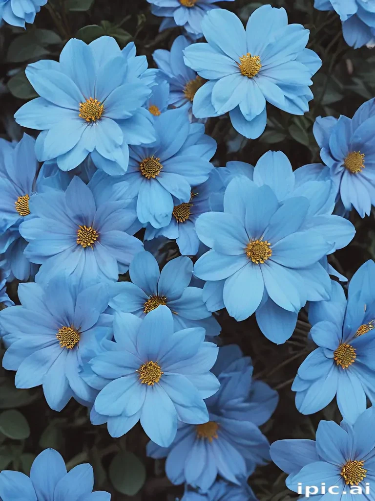 blue flower wallpaper aesthetic
