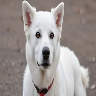white dog