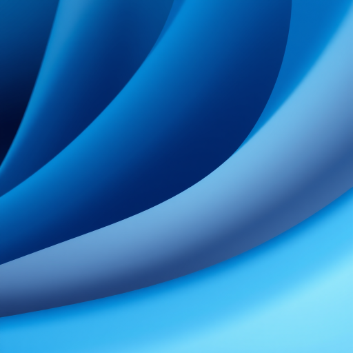 Generate a high-resolution abstract image with a smooth gradient of rich blue tones, emphasizing flowing lines and soft textures, shot with a Canon EOS R5 at f/8, ISO 100, 1/60 sec, using a portrait lens from a close-up perspective in soft natural lighting.