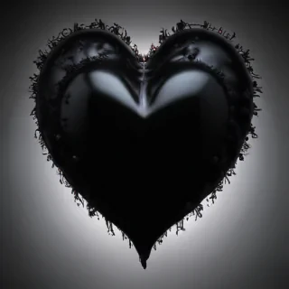 black heart image
