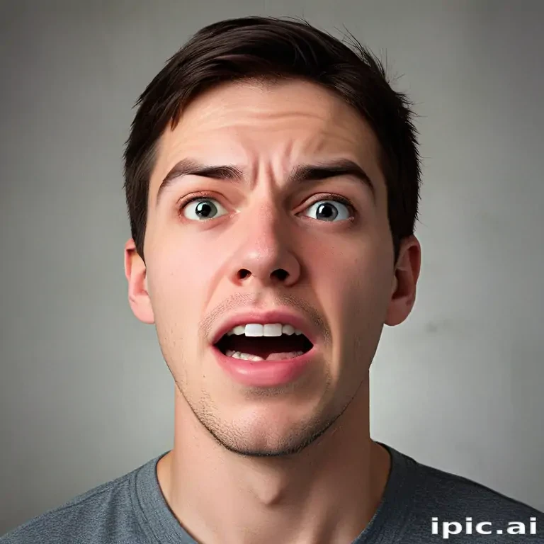 frustrated face