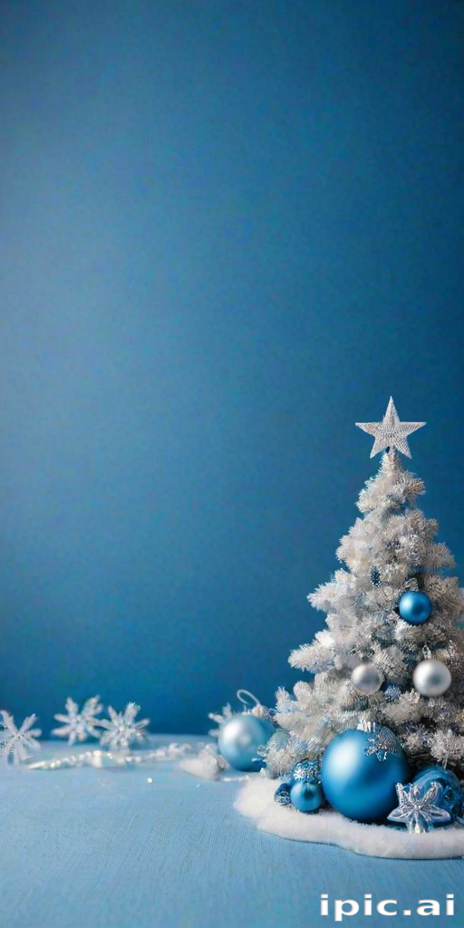 blue christmas bg