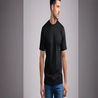 black mockup shirt