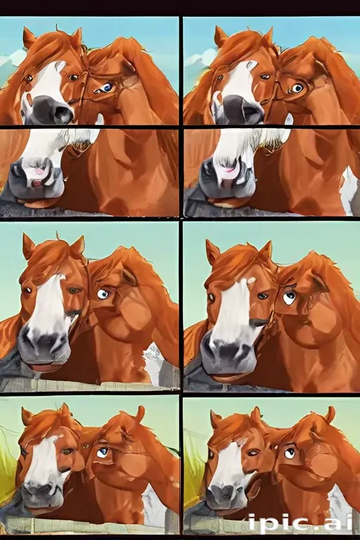 horses cartoon