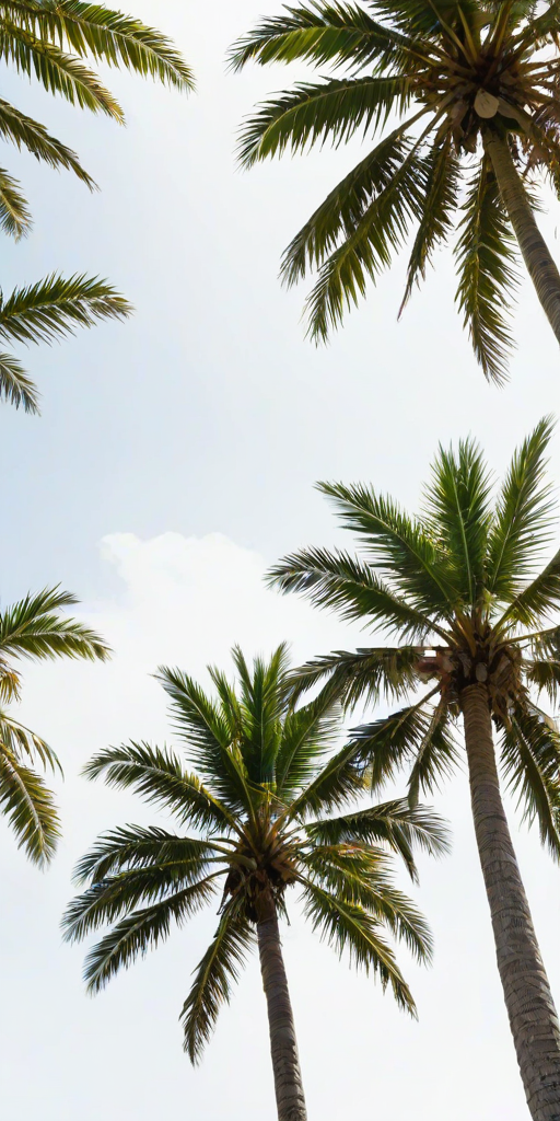 palm trees transparent