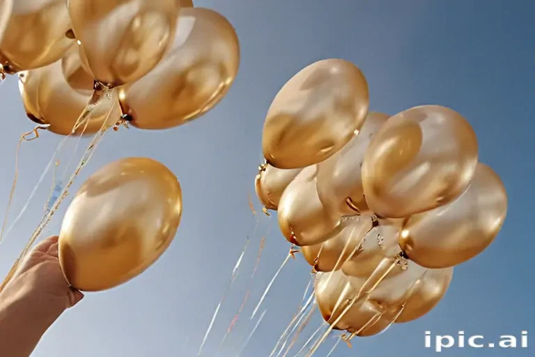 golden balloons