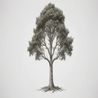 tree drawing png