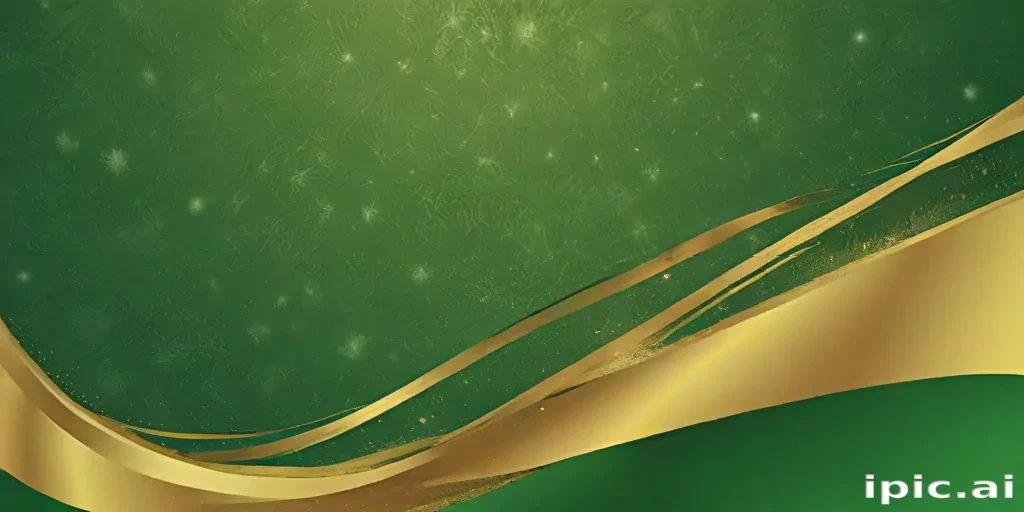 green and gold background
