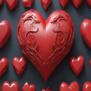 aesthetic hearts wallpaper