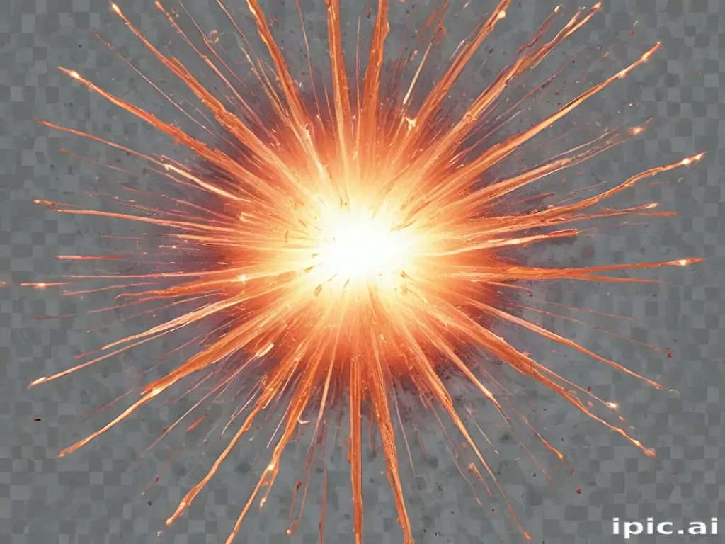 transparent explosion