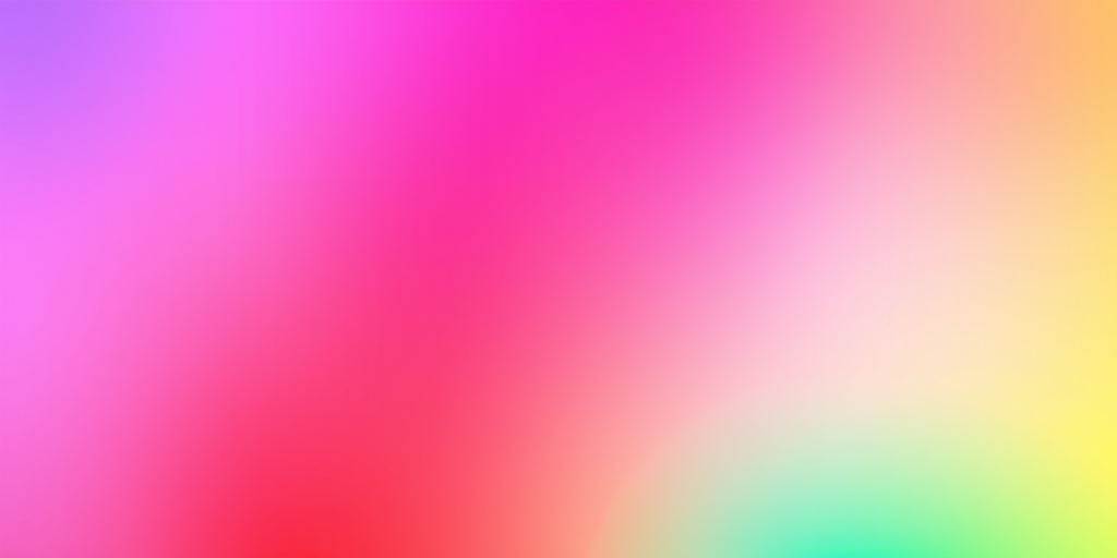 Create a vibrant gradient background featuring smooth transitions from blue to purple to pink to red to orange to yellow to green, captured with a Canon EOS R5 at ISO 100, f/8 aperture, 24mm focal length, in landscape mode using a macro lens for enhanced clarity and detail.