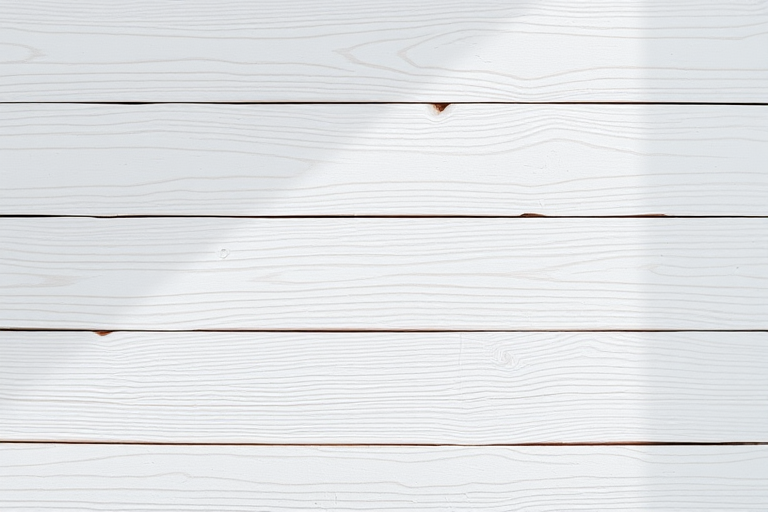 Create a high-resolution image of a white wooden plank texture, shot with a DSLR camera at f/8 aperture, ISO 100, 50mm lens, using a natural light setting to enhance the detail and clarity of the wood grain.